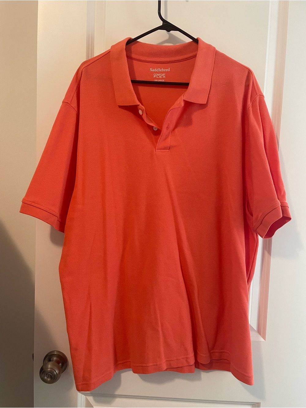 Saddlebred Coral Short-Sleeve Polo for Men